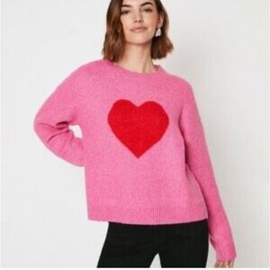 Cupcakes & Cashmere Heart Sweater sz M